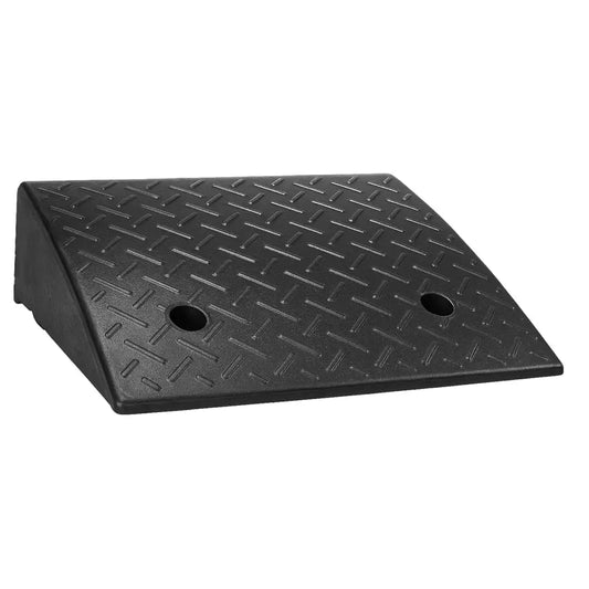 Rubber Heavy Duty Wheel Curb Ramp - Black