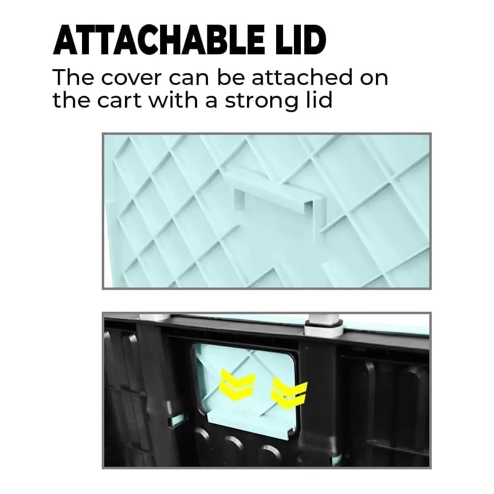 Shopping Cart With Attachable Lid