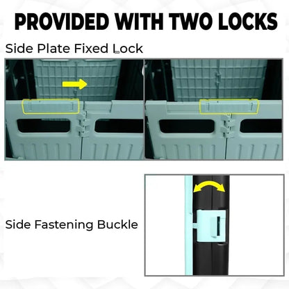 Grocery Cart With Two Locks