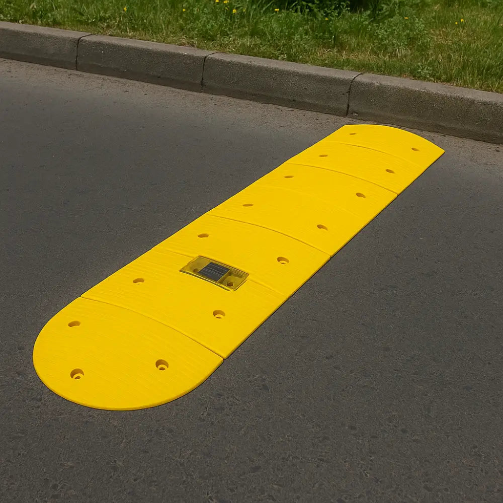 Solar Speed Ramp | High-Visibility PPC Road Safety Bump – Biri Group AE