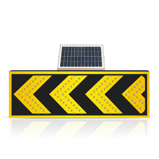 Solar Warning Light Yellow Arrows - Biri Group 
