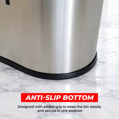 Stainless Steel Trash Box – 4 Section Waste Separator