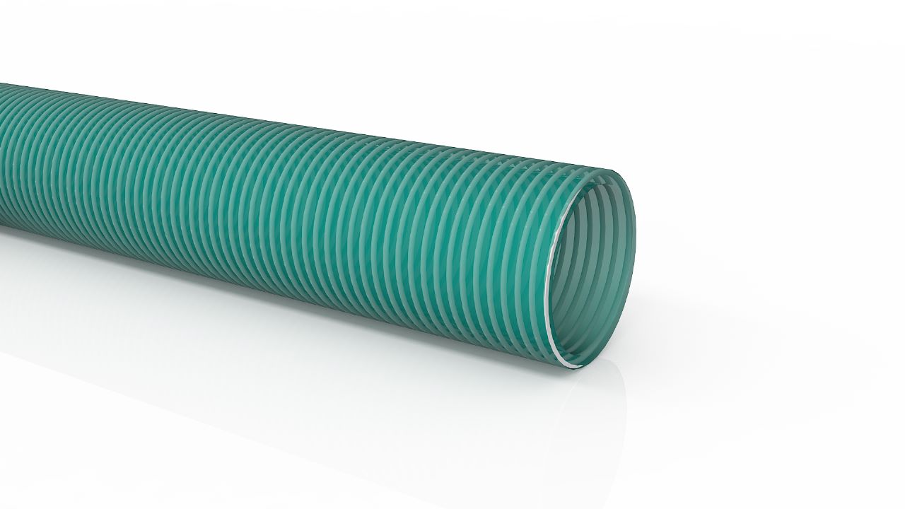 Berry Suction Green Plastic Hose 3" x25M