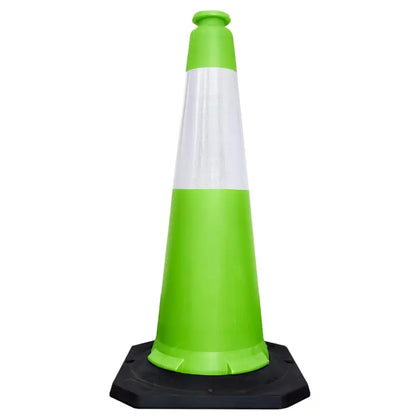 Traffic Safety Cone 100CM with Reflective Collar - Green