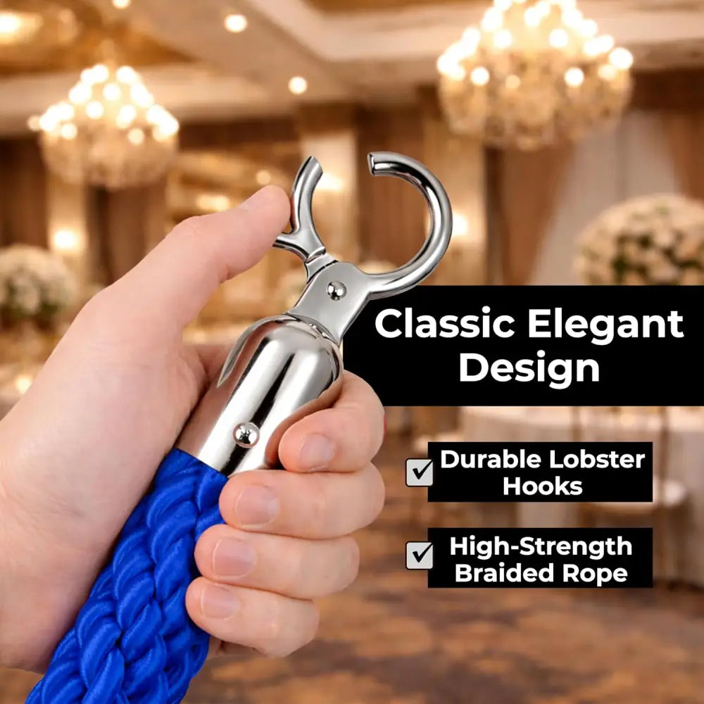 Twisted Stanchion Rope 1.5 Meter - Blue