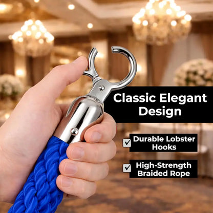 Twisted Stanchion Rope 1.5 Meter - Blue