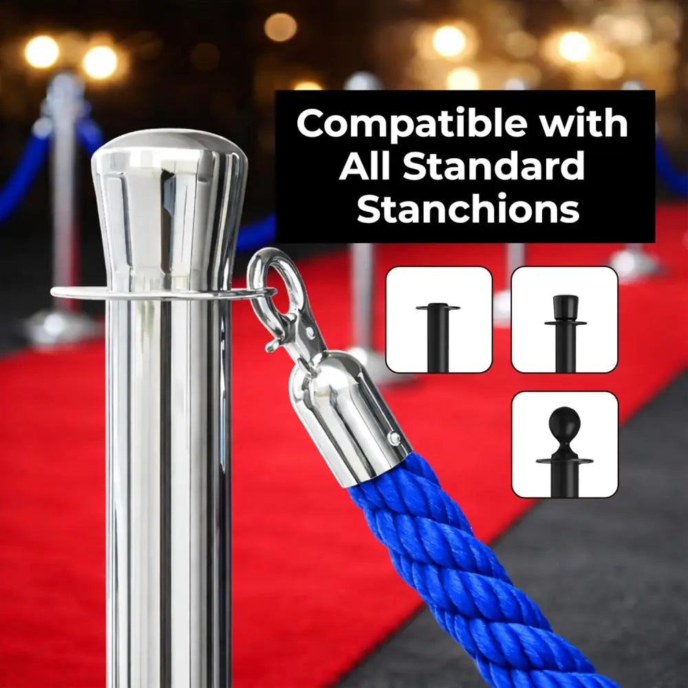 Twisted Stanchion Rope 1.5 Meter - Blue