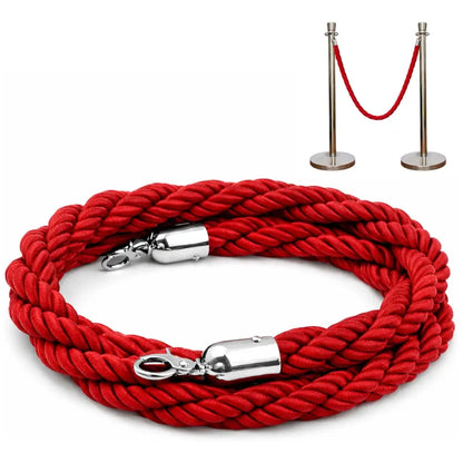 Twisted Stanchion Rope 1.5 Meter - Red