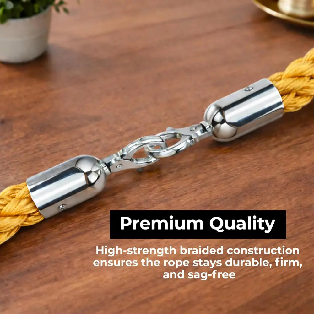 Twisted Stanchion Rope 1.5 Meter - Gold