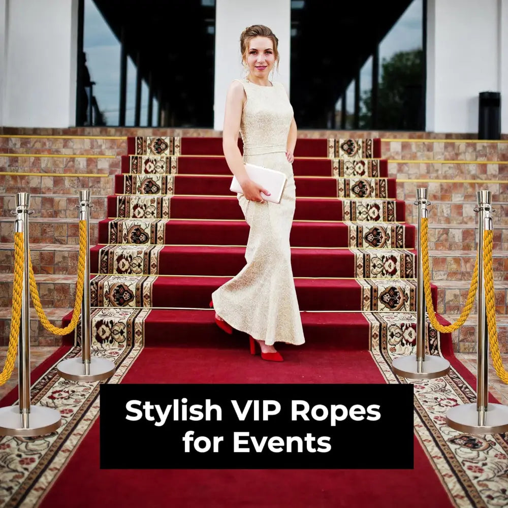 Twisted Stanchion Rope 1.5 Meter - Gold