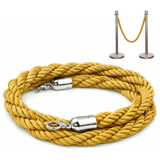 Twisted Stanchion Rope 1.5 Meter - Gold