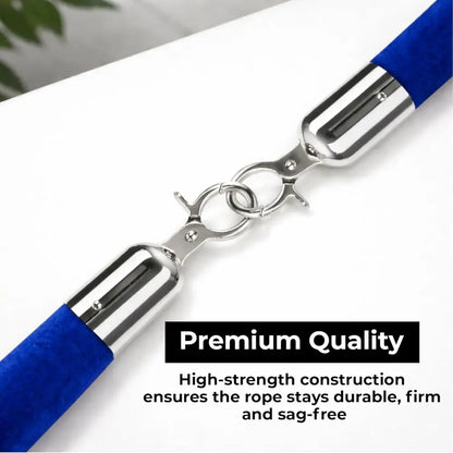 Velvet Stanchion Rope 1.5 Meter - Blue