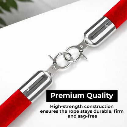 Velvet Stanchion Rope 1.5 Meter - Red