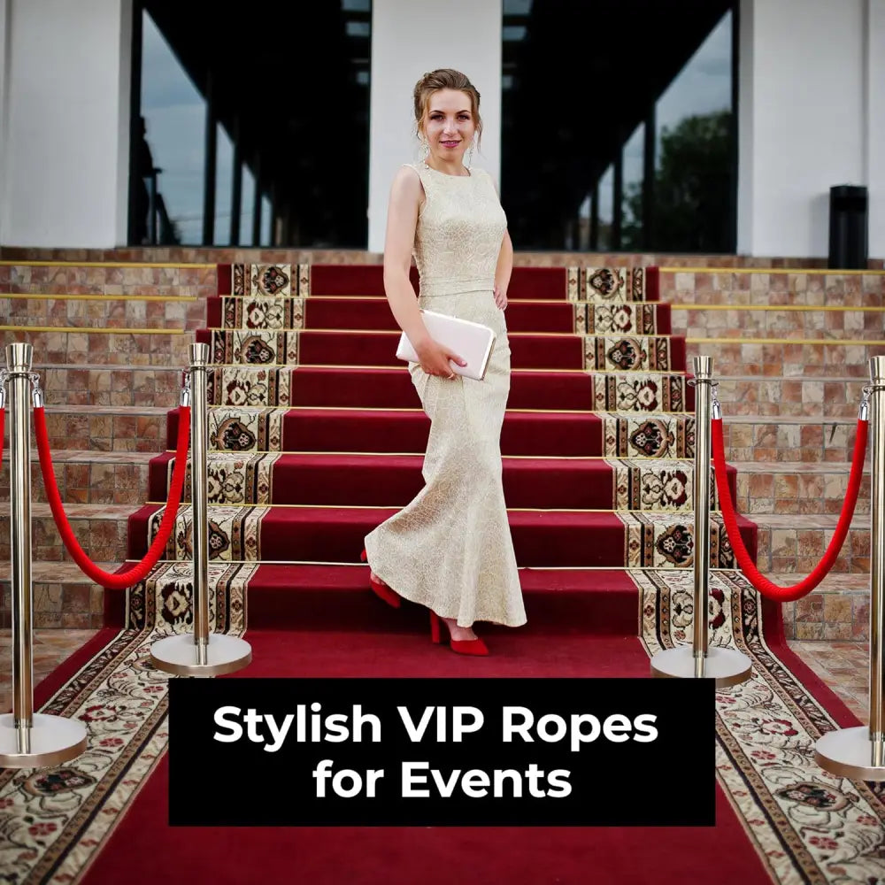 Velvet Stanchion Rope 1.5 Meter - Red