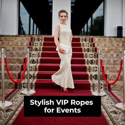 Velvet Stanchion Rope 1.5 Meter - Red