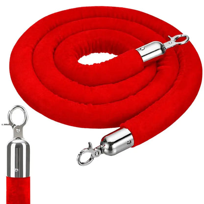 Velvet Stanchion Rope 1.5 Meter - Red