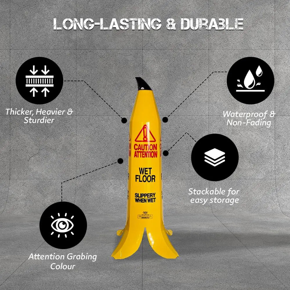 Wet Floor Banana Cone Yellow - 92CM