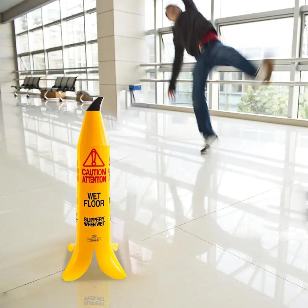 Wet Floor Banana Cone Yellow - 92CM