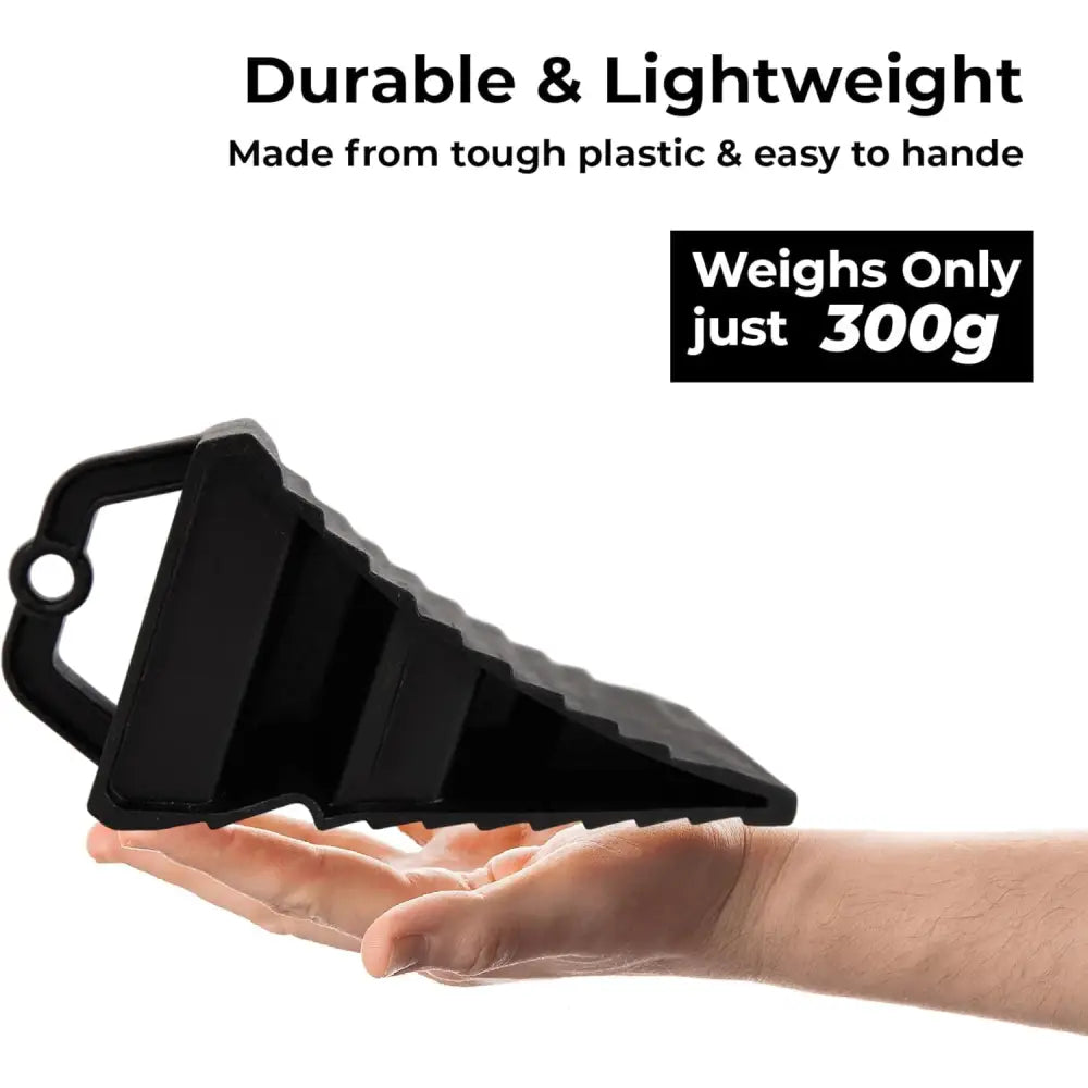Easy To Carry Wheel Chock Black