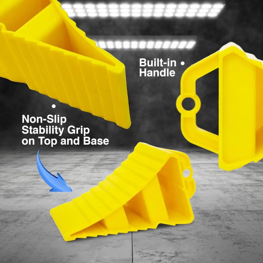 High Grip Wheel Chock With Built In Handle