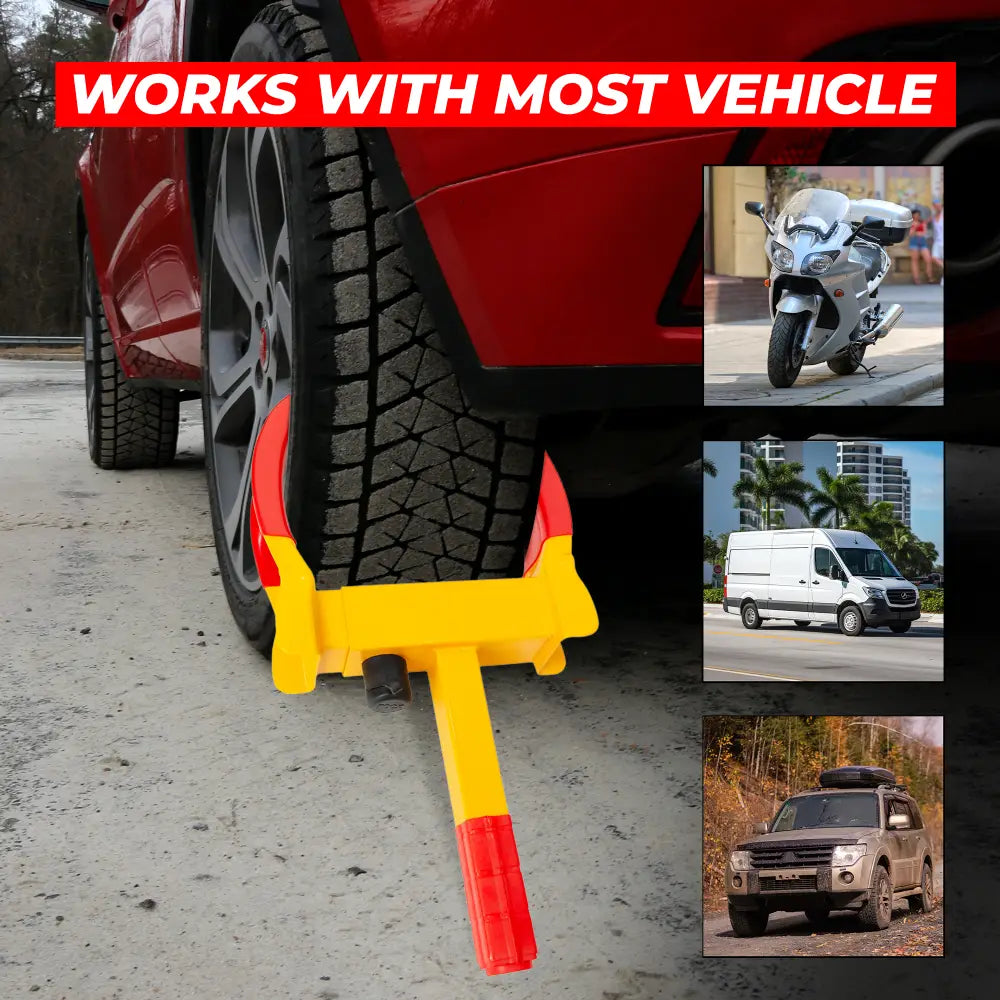 Wheel Clamp Lock Universal Security Tire Lock