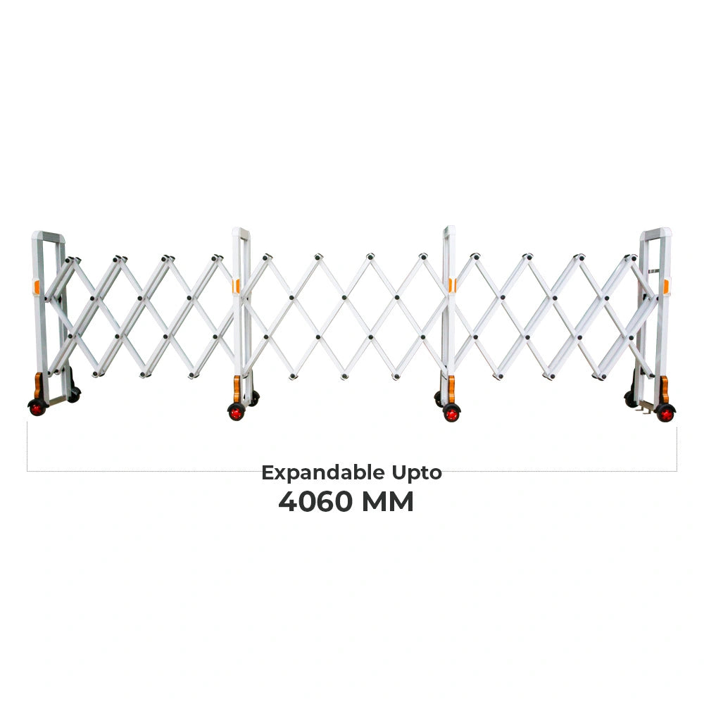 Foldable Crowd Control 4M Aluminum Extendable Barrier | Foldable Crowd Control Barrier – Biri ...