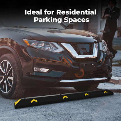 183CM Parking Wheel Stop | Heavy Duty Black Parking Curb