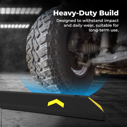 183CM Parking Wheel Stop | Heavy Duty Black Parking Curb