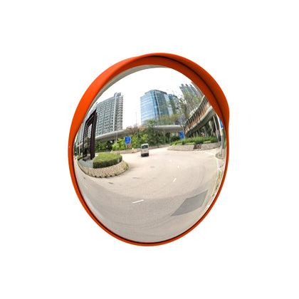 60CM Convex Safety Mirror Orange | Wide-Angle Blind Spot Mirror for Parking & Driveways