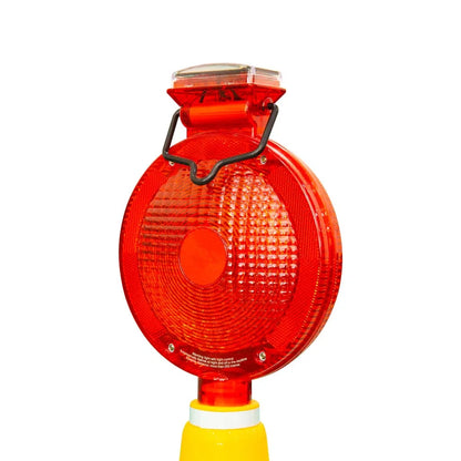  bi directional warning solar lamp red hoding 