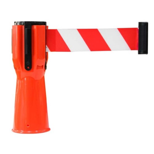 Cone Retractable Belt - Red 3M Material for Effective Crowd Control