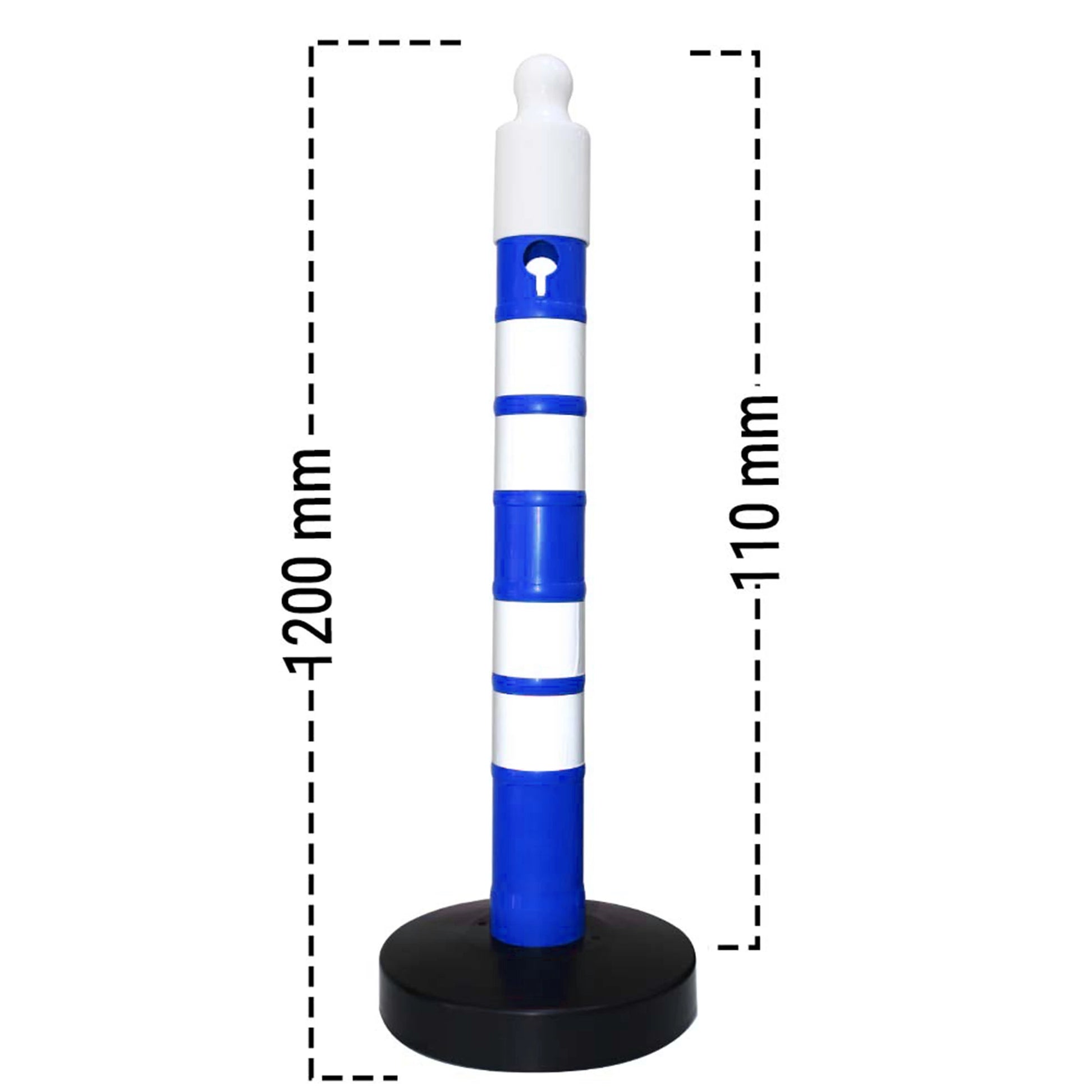 Delineator Post Blue Side