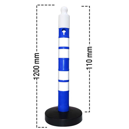 Delineator Post Blue Side