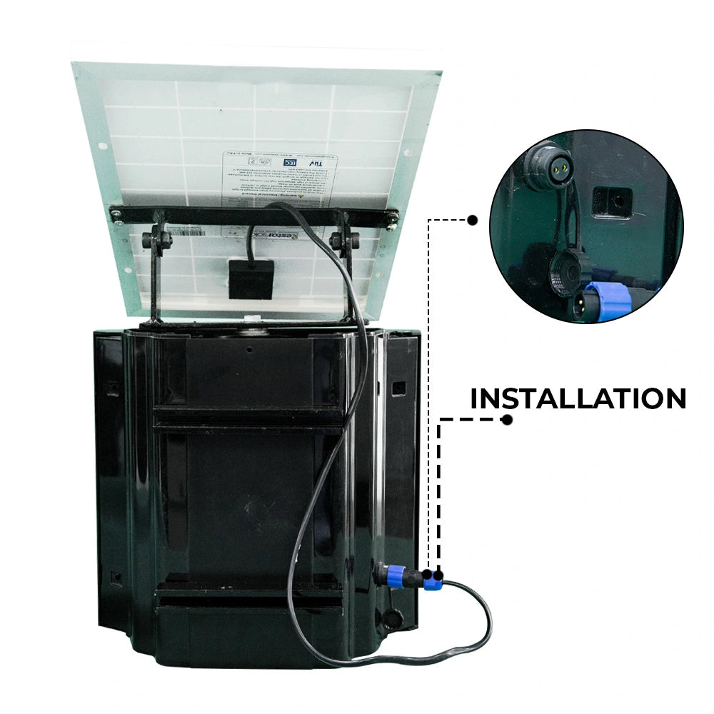 easy to install warning light solar