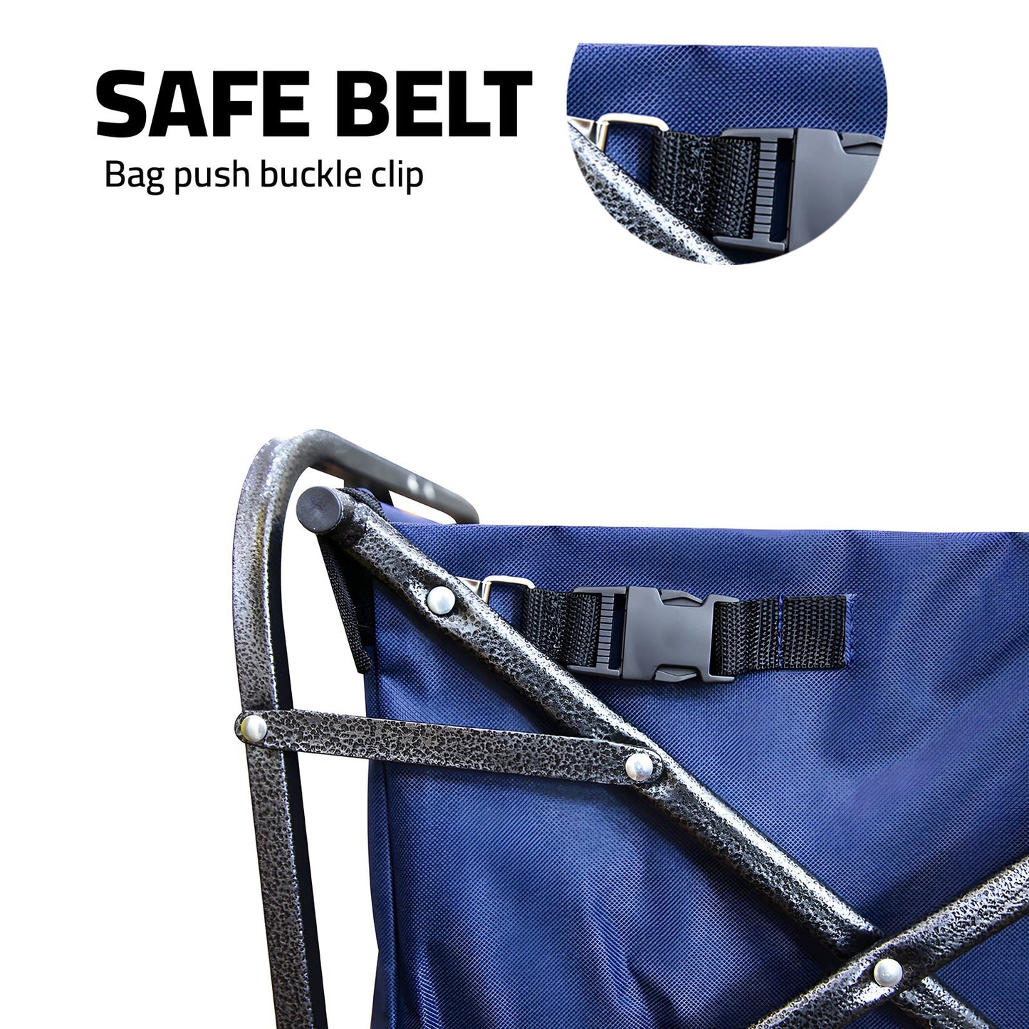 outdoor heavy duty trolley blue safe belt