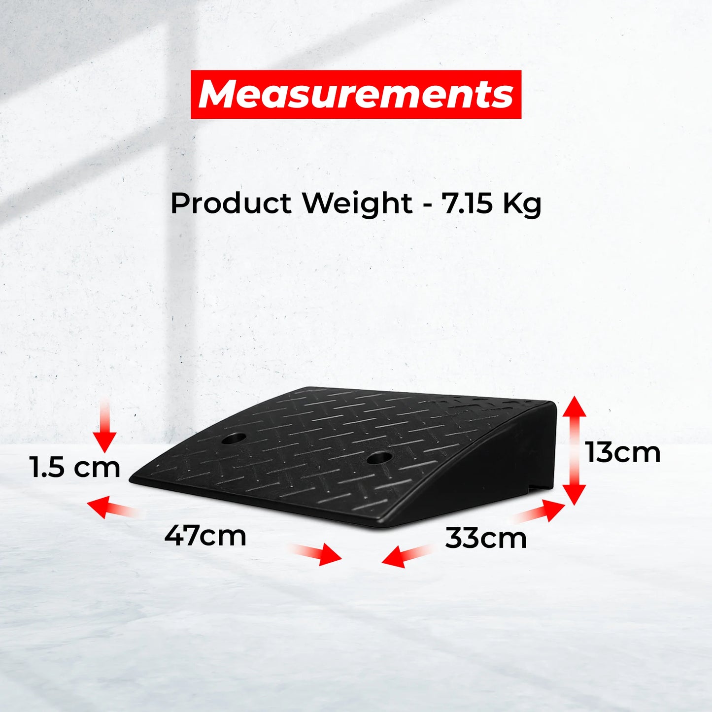 Heavy Duty Rubber Wheel Curb | Portable Ramp for Cars, Trucks, SUVs & Wheelchairs