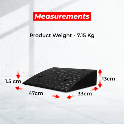 Heavy Duty Rubber Wheel Curb | Portable Ramp for Cars, Trucks, SUVs & Wheelchairs