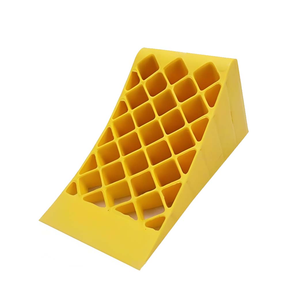 Chock Baa 39CM Yellow Wheel Chock | Durable Square-Pipe Parking Safety Block ...