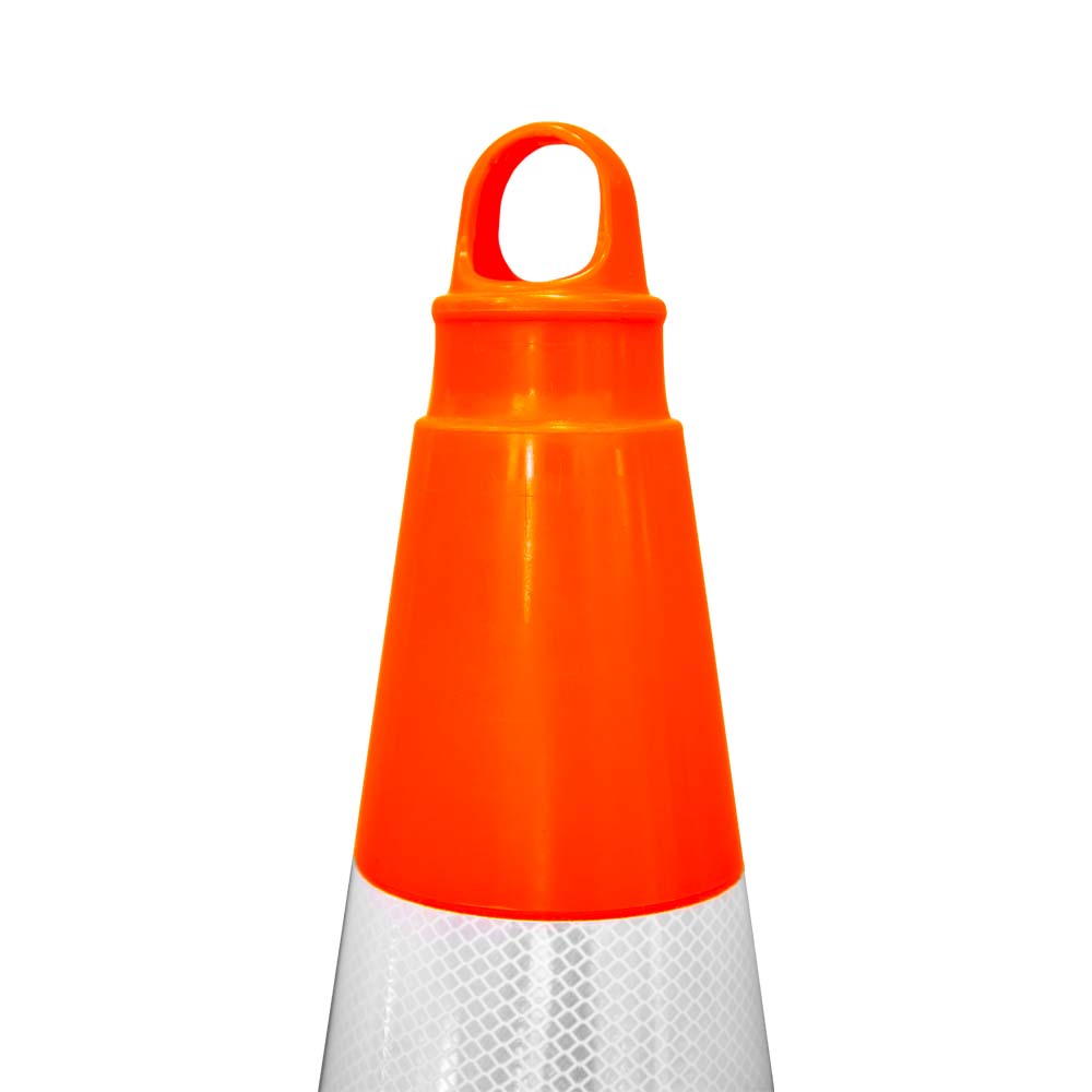 Traffic Cone 70 MM for Safety | Unbreakable Full Soft PVC Reflective Traffic Cone