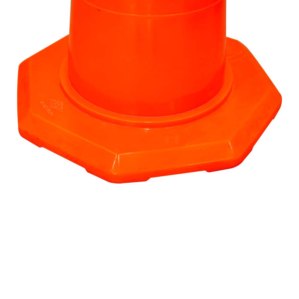 Traffic Cone 50 MM for Safety | Unbreakable Full Soft PVC Reflective Traffic Cone - Biri Group 