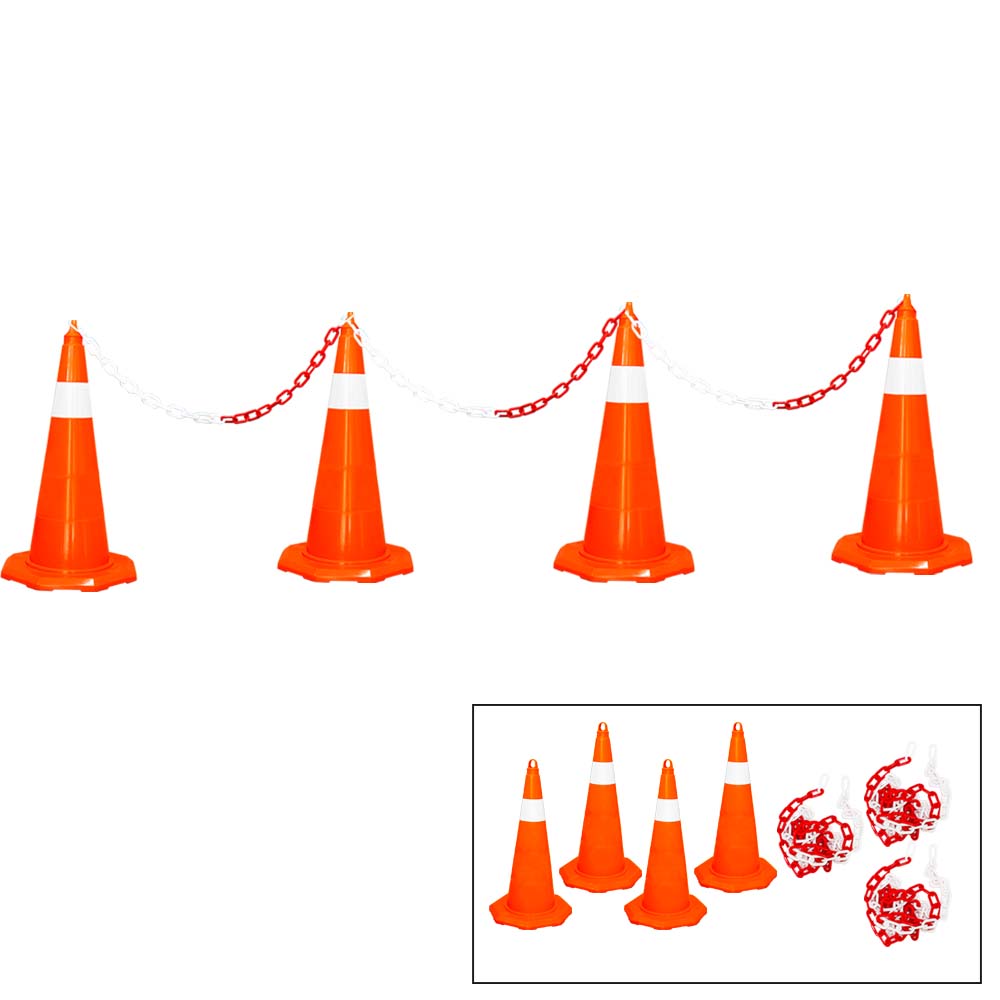 Traffic Cone 70 MM for Safety | Unbreakable Full Soft PVC Reflective Traffic Cone