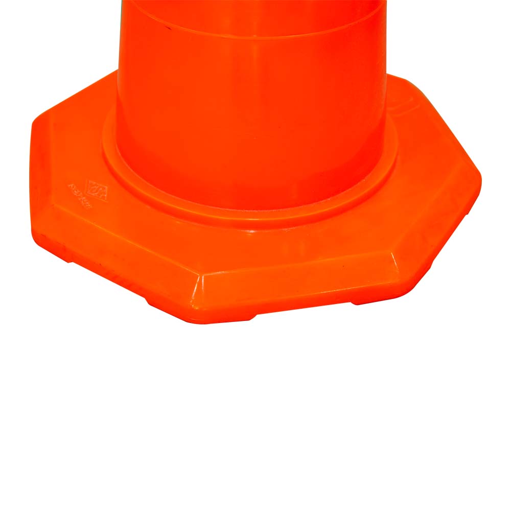 Traffic Cone 70 MM for Safety | Unbreakable Full Soft PVC Reflective Traffic Cone