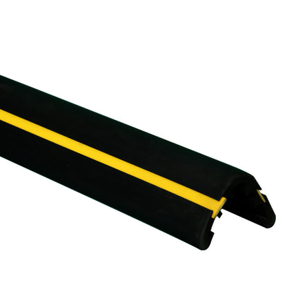 Corner Guard Rubber Yellow Strip GI Plate 75X75X100CM