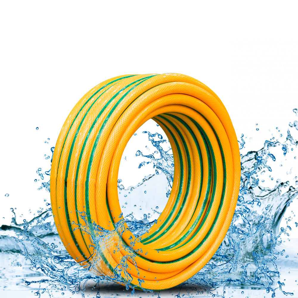 Garden Water Hose Reinforced 1 Inch 50 Meter - Yellow - Biri Group 