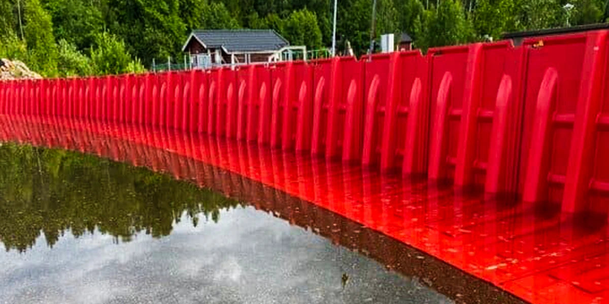 Flood Protection Barrier, Commercial Emergency Temporary Dams Door Flood Barrier Factory Warehouse Property Water Barrier (Big)