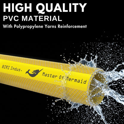 Mermaid 1/2 Inch 50M Master Hose Yellow | 4-Layer Reinforced Water Hose
