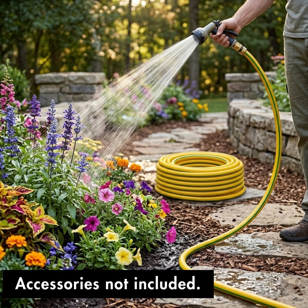 Mermaid 1/2 Inch 50M Master Hose Yellow | 4-Layer Reinforced Water Hose