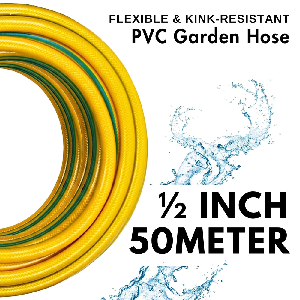 Mermaid 1/2 Inch 50M Master Hose Yellow | 4-Layer Reinforced Water Hose