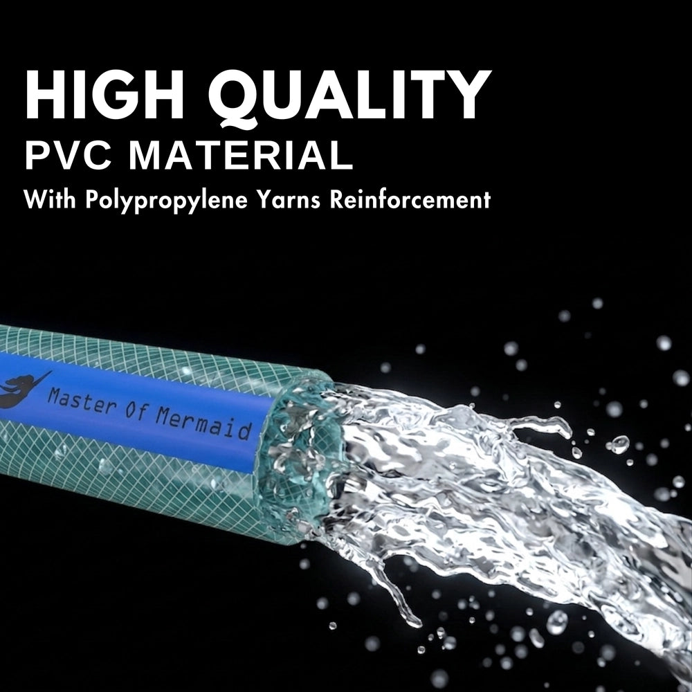 Mermaid 1/2 Inch 50M Master Hose Clear | Reinforced PVC Water Hose