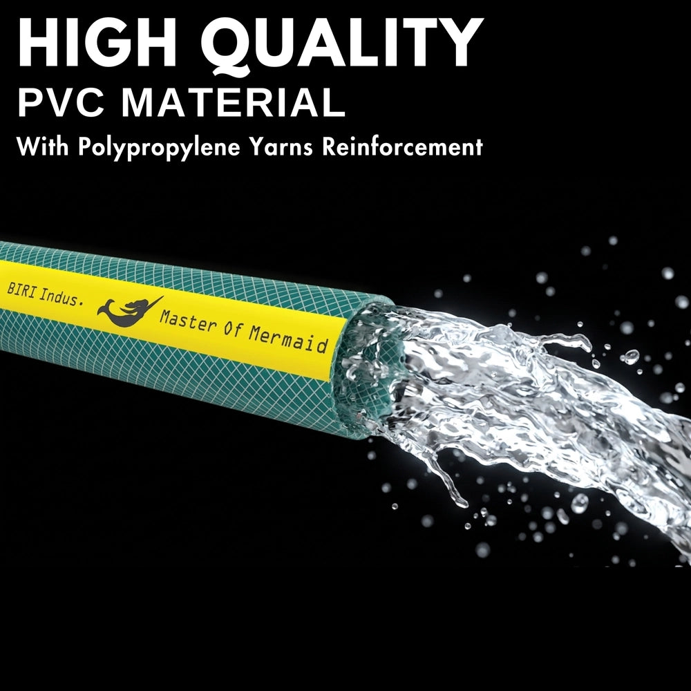 Mermaid 1/2 Inch 50M Master Hose Green | 4-Layer Reinforced PVC Water Hose